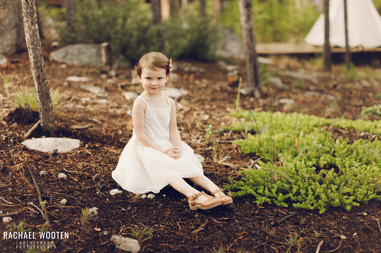 Denver mountain birthday session with little girl toddler in a tutu dress.